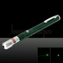 100mW 532nm Green Beam Light puntero láser recargable de un solo punto Pen Green