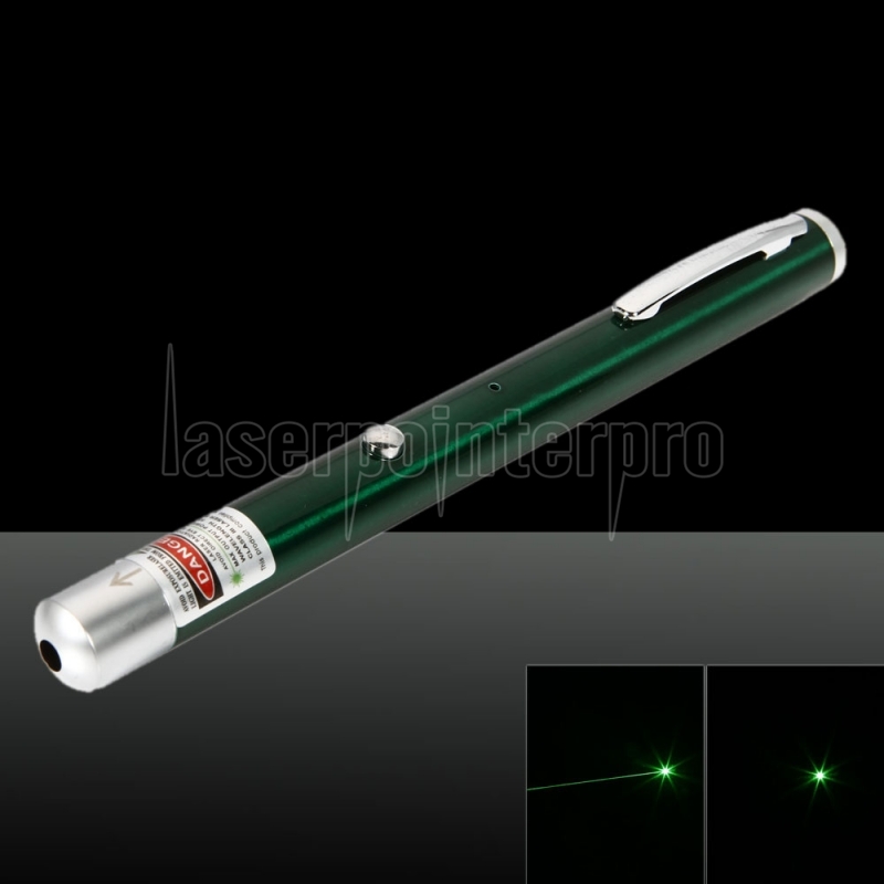 5 en 1 100mW 532nm Mid-open stylo pointeur laser vert kaléidoscopique - FR  - Laserpointerpro