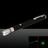 100mW 532nm fascio verde chiaro a un punto ricaricabile Laser Pointer Pen Nero