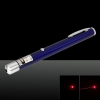 1mW 650nm Red feixe de luz recarregável Single-ponto caneta ponteiro laser azul