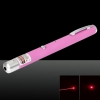 5mW 650nm viga roja Luz de punto único recargable puntero láser pluma rosa