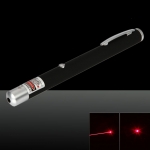 5mW 650nm Red feixe de luz ponto único recarregável Laser Pointer Pen preto