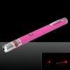 100mW 650nm Rojo luz de la viga de punto único recargable puntero láser pluma rosa