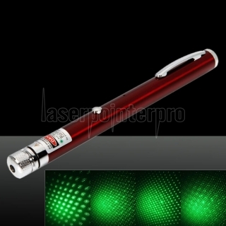 1mW 532nm viga verde Luz estrellada recargable lápiz puntero láser rojo