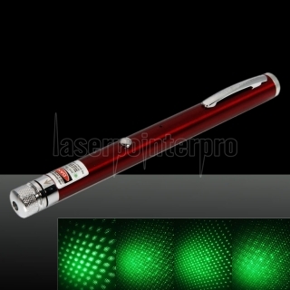 5mW 532nm feixe de luz estrelado recarregável Laser Pointer Pen Red