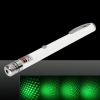 5mW 532nm Green Beam Light Starry Rechargeable Laser Pointer Pen White
