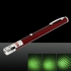 100mW 532nm fascio verde chiaro stellato laser ricaricabile Pointer Pen Red