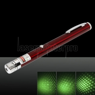 100mW 532nm viga verde Luz estrellada recargable lápiz puntero láser rojo