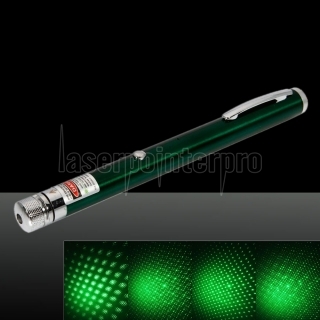 100mW 532nm feixe de luz estrelado recarregável Caneta Laser Pointer Verde