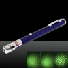 100mW 532nm fascio verde chiaro stellato laser ricaricabile Pointer Pen Blu