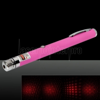 100mW 650nm Red Beam Light Starry Rechargeable Laser Pointer Pen Pink