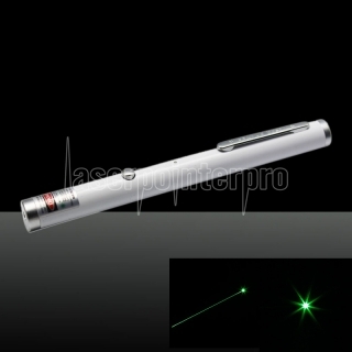 100mW 532nm Single-point USB Chargeable Laser Pointer Pen White LT-ZS002