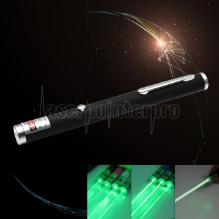 500mW 532nm Single-point USB Chargeable Laser Pointer Pen Black LT-ZS004