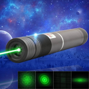 1000mW 532nm faisceau vert focalisation de la lumière portable stylo pointeur laser noir LT-HJG0086