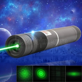 Starker High Power Laserpointer Grün Lasereffekt Kappe und Akku 