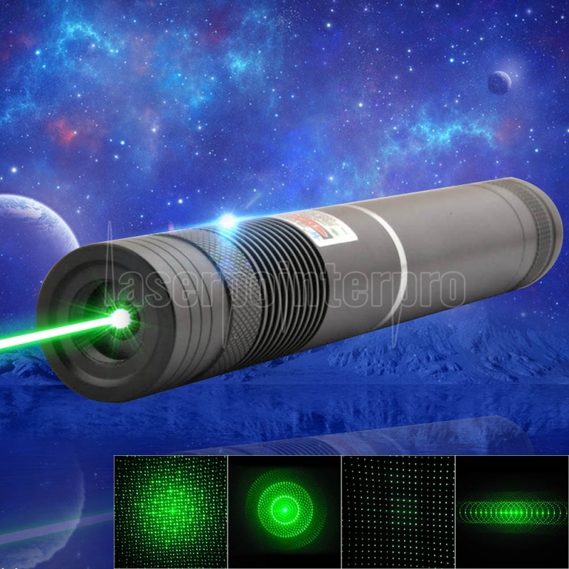 GX5 520nm messa a fuoco regolabile puntatore laser verde visibile con 2*18650 Batterie 