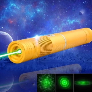 1000mW 532nm grünes Lichtstrahl-Licht, das beweglichen Laser-Zeiger-Stift mit Bügel goldenem LT-HJG0084 fokussiert