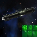 LT-YW502B2 400mW 532nm Nuevo estilo Starry Sky Luz de haz verde Zoom Laser Pointer Kit de pluma Negro