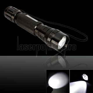 Cree XM-L XPE 500LM zoom LED blanco Linterna Negro / plata / oro