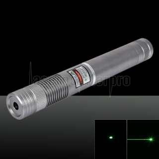 400mW 532nm Brûler point unique Argent faisceau vert Pointeur Laser Light Pen