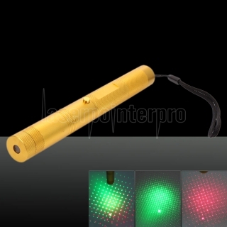 Pointeur laser 50mw en alliage d'aluminium léger avec Imputable 18650 batterie et chargeur d'or