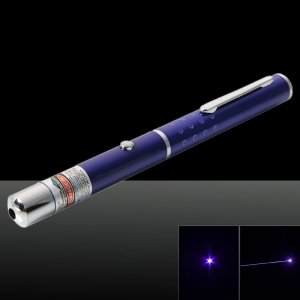 405nm 1mw Blue & Purple Laser Beam ponto único Laser Pointer Pen Azul