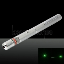 532nm 1mw faisceau laser vert point unique stylo pointeur laser argent