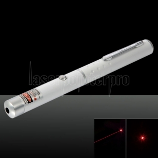 1MW 650nm Red Laser Beam Single-ponto Laser Pointer Pen Branco