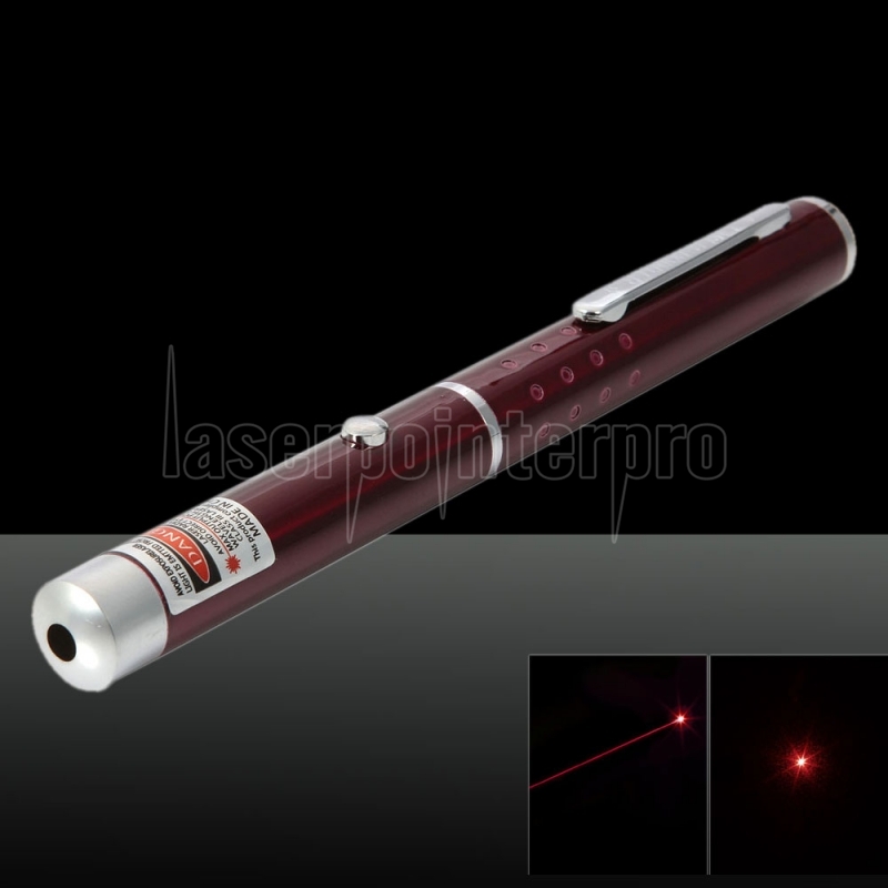 Penna puntatore laser rosso a raggio singolo 650nm 1mw Red Laser - IT -  Laserpointerpro