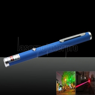 5mw 650nm Red Laser Beam Single-ponto Laser Pointer Pen USB com cabo azul