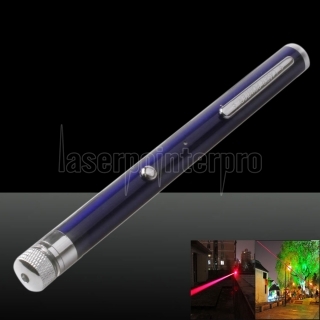 100mw 650nm Red Laser Beam Single-ponto Laser Pointer Pen USB com cabo Roxo