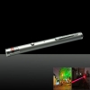300mw 650nm Red Laser Beam Single-point Laser Pointer Pen with USB Cable Silver