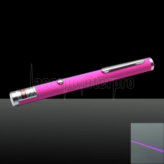 5mW 405 nm láser púrpura rayo láser puntero Pen con cable USB Rosa