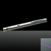5mw 405nm Roxo Laser Beam Laser Pointer Pen USB com cabo de prata