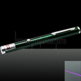 100mw 405 nm láser púrpura rayo láser puntero Pen con cable USB Verde