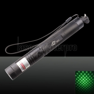 200mW 2-in-1 Dual-Farbe Grün Rot Licht Laserpointer Kit Blac