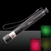 200mW 532nm 650nm Penna puntatore laser a due colori con luce rossa verde 2 in 1, colore nero