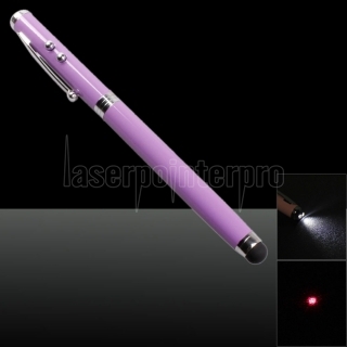 LT-DW 4 in 1 Laser 1mW raggio laser rosso Pointer Pen Viola