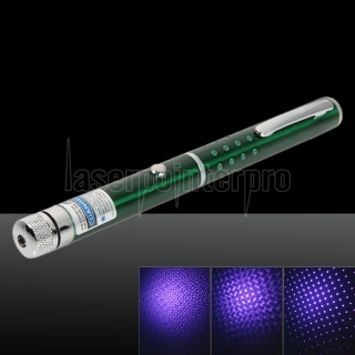 405nm 1mw Starry Pattern Blue and Purple Light Naked Laser Pointer Pen Green