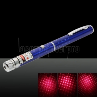 1MW 650nm Starry Padrão Red Light Nu Laser Pointer Pen Azul