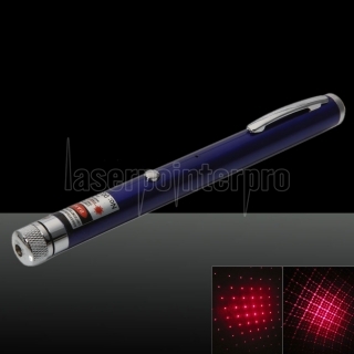 1mW 650nm rote Lichtstrahl-Licht Sternen Wiederaufladbare Laserpointer mit 4pcs Köpfen Laser-Blau
