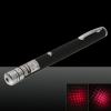 650nm 1mW Red Beam Light Starry Rechargeable Laser Pointer Pen with 4pcs Laser Heads Black