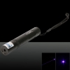 1mW 405nm Blue & Purple feixe de luz Tailcap Switch Laser Pointer Pen Preto 850