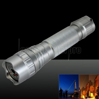 LT-501B 400mw 532nm Green Beam Light Dot Light Style Rechargeable Laser Pointer Pen with Charger Silver