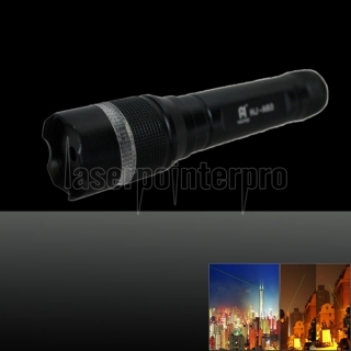 LT-85 100mw 532nm Green Beam Light Noctilucent Stretchable Adjustable Focus Laser Pointer Pen Black