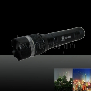 LT-85 400mw 532nm Green Beam Light Noctilucent Stretchable Adjustable Focus Laser Pointer Pen Black