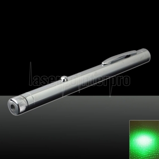 500mw 532nm Green Starry Sky Light Style All-steel Laser Pointer Pen Color de metal brillante