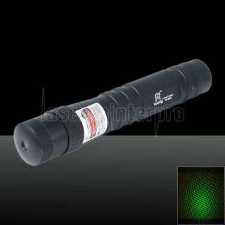 LT-85 200mw 532nm Green Beam Light Starry Sky Light Style Stretchable Adjustable Focus Rechargeable Laser Pointer Pen Black