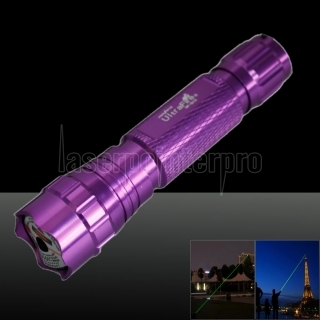 501B 500mW 532nm verde luz de la viga de punto único puntero láser pluma púrpura