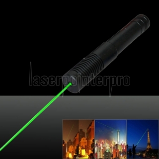 LT-0888 5mw 532nm di verde di stile del fascio di luce singolo punto luce separata Laser Pointer Pen cristallo nero
